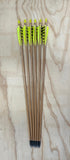 Six, Raptor Archery arrows (used) 50-55# Cedar