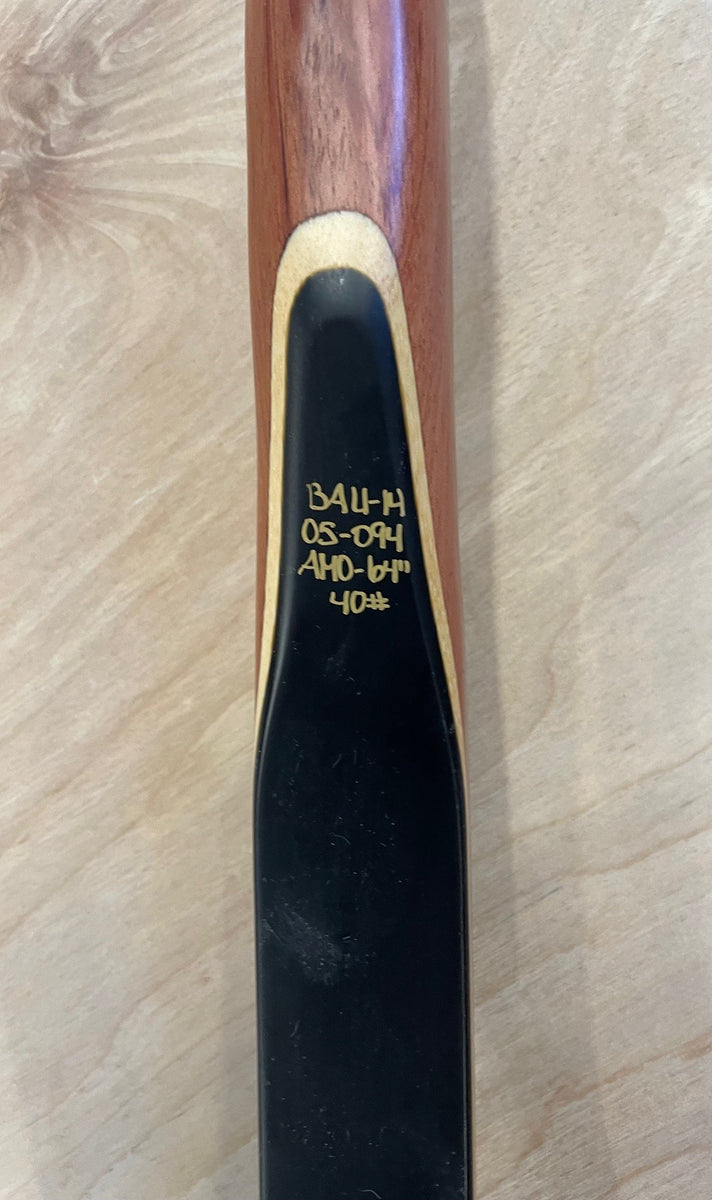 Bear Ausable longbow. RH 35 Raptor Archery