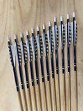 45-50# Eagle tapered arrows, blue cap, Cedar.
