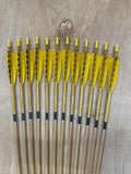 50-55 # Hawk arrows, yellow , Cedar