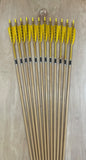 50-55 # Hawk arrows, yellow , Cedar