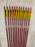 50-55# Eagle arrows, red with yellow