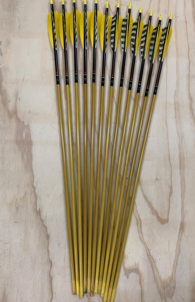 60-65# Eagle Arrows –Cedar, yellow and brown shaft
