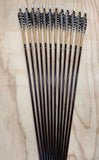 55-60# Eagle Arrows –  Cedar, brown shaft,natural barred feathers