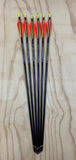 6 Easton Gamegetter aluminum arrows 500 spine