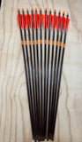 70-75# Eagle Arrows Cedar W/ brown shaft, orange cresting